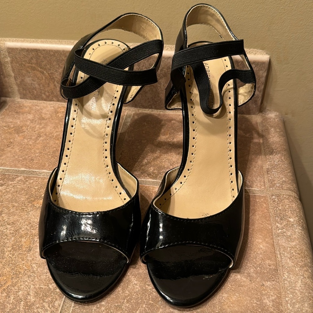 Adrienne Vitadini patent leather heels.